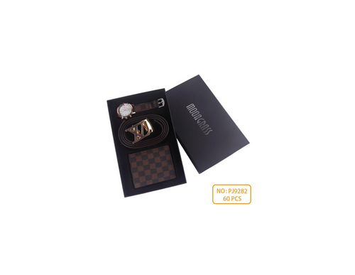 Geschenkset für Herren – Uhr, Gürtel & Geldbörse